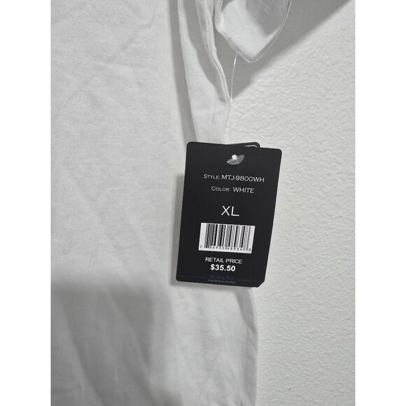 Blue Ice Men's Short Sleeve Crew Neck Classic‎ T-shirt Color White Size XL - Picture 7 of 8